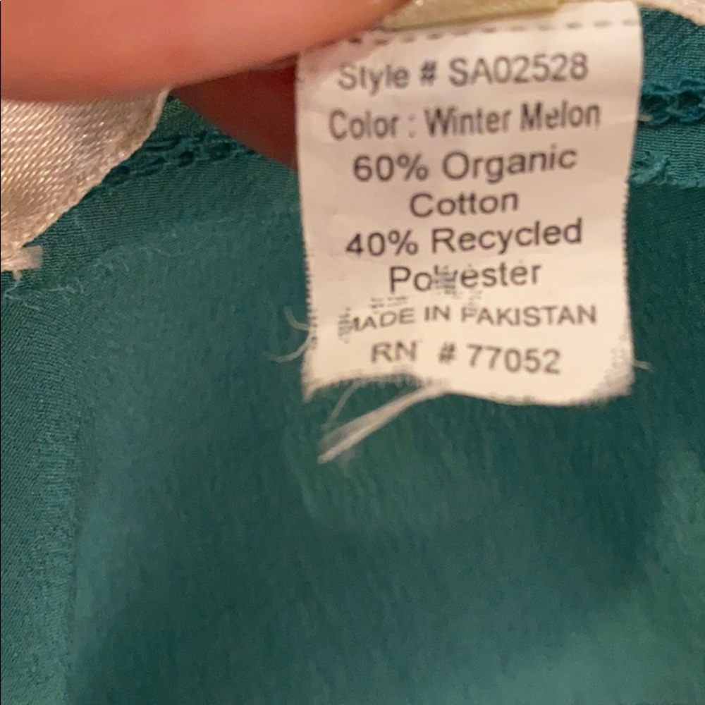 Threads 4 Thought Green Top - image 4